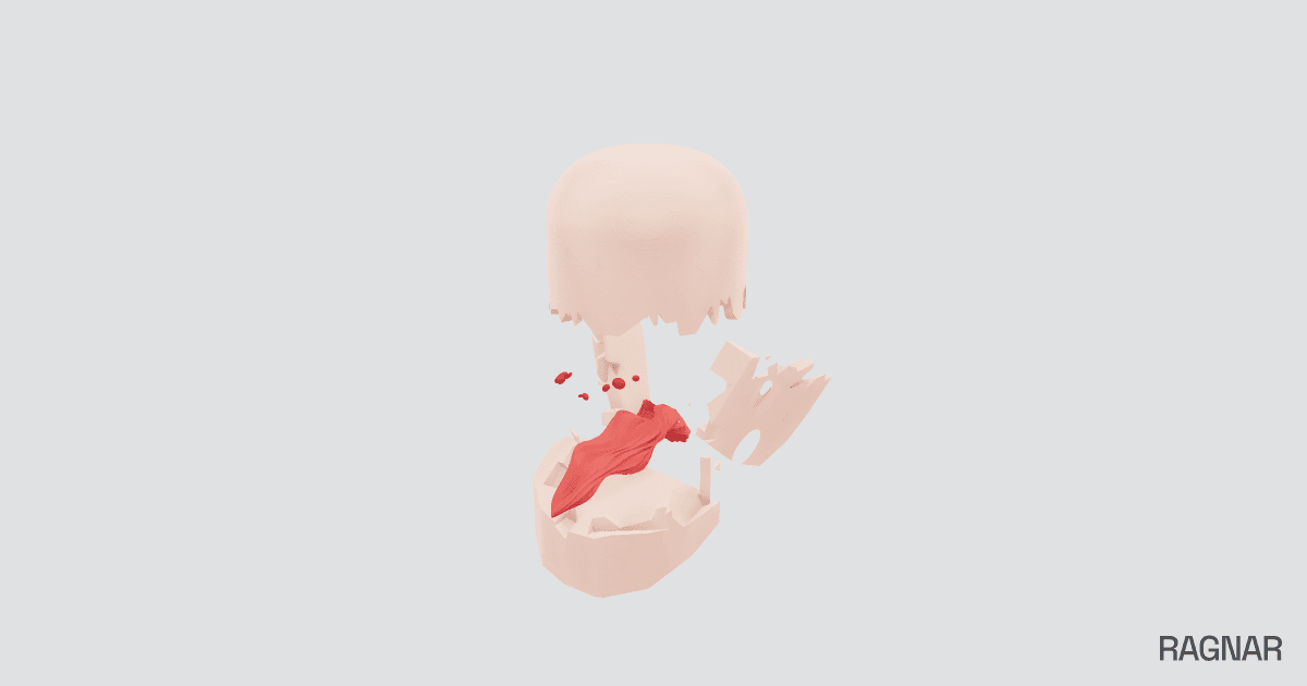 Deformed Screaming Head