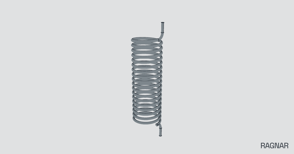 Helical spring coil