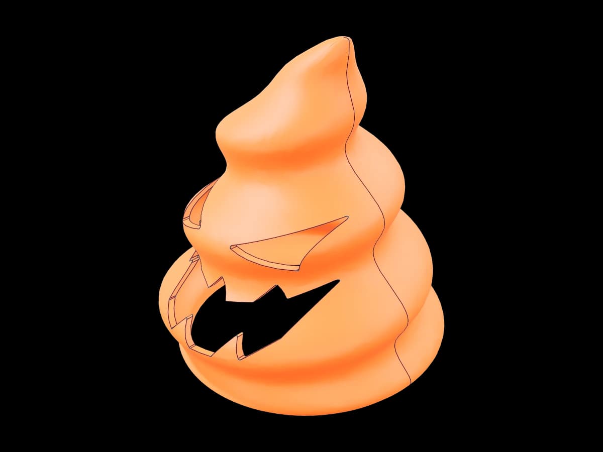 Giant Poop Halloween Pumpkin