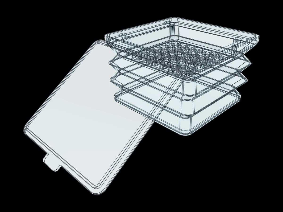 Collapsible Grid Storage Container