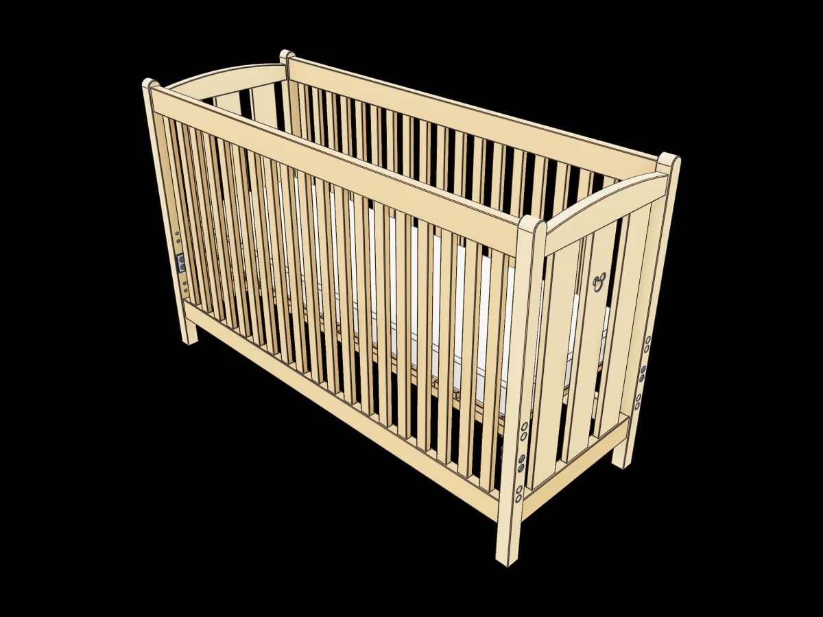 Wood Baby Bed