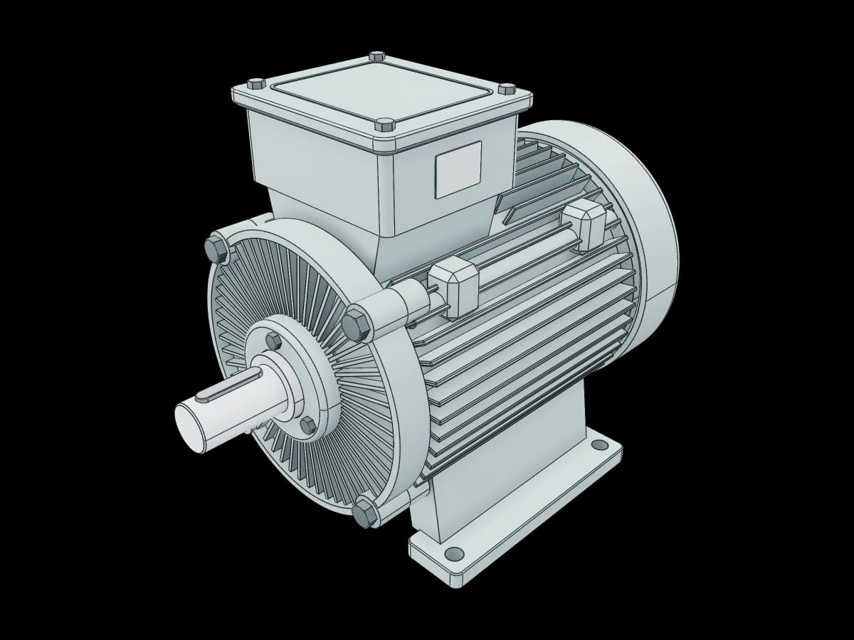 Foot-Mounted Electric Motor