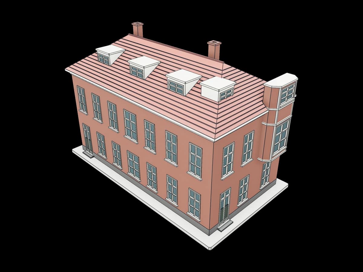 Brick Corner Building