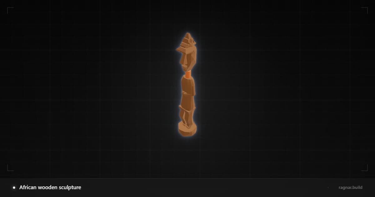 African wooden sculpture
