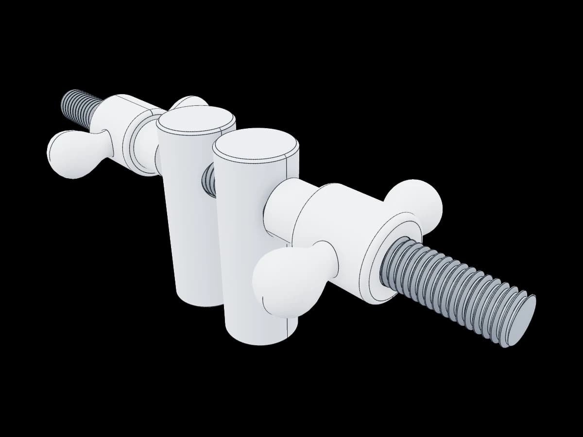 Cylindrical Bolt Assembly 2 mm