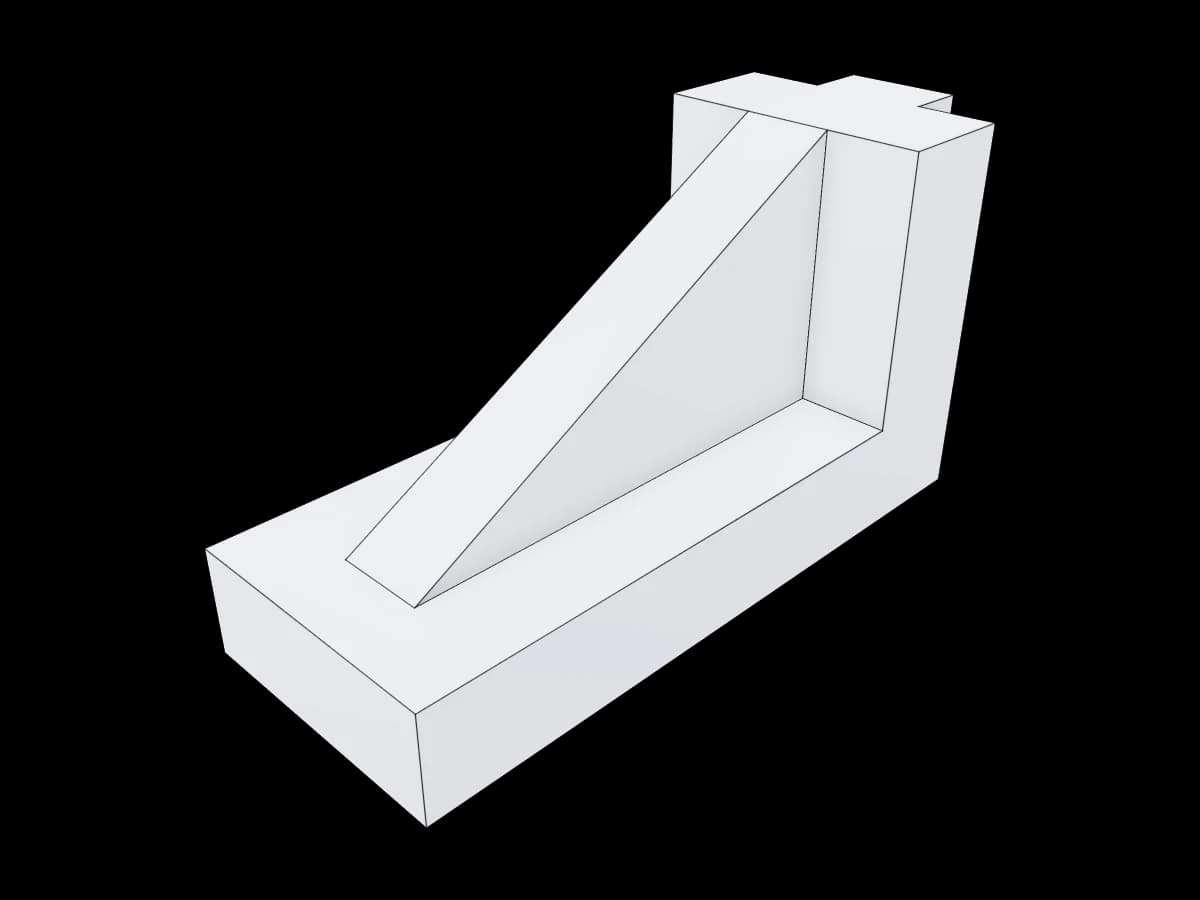 Ribbed Support Bracket