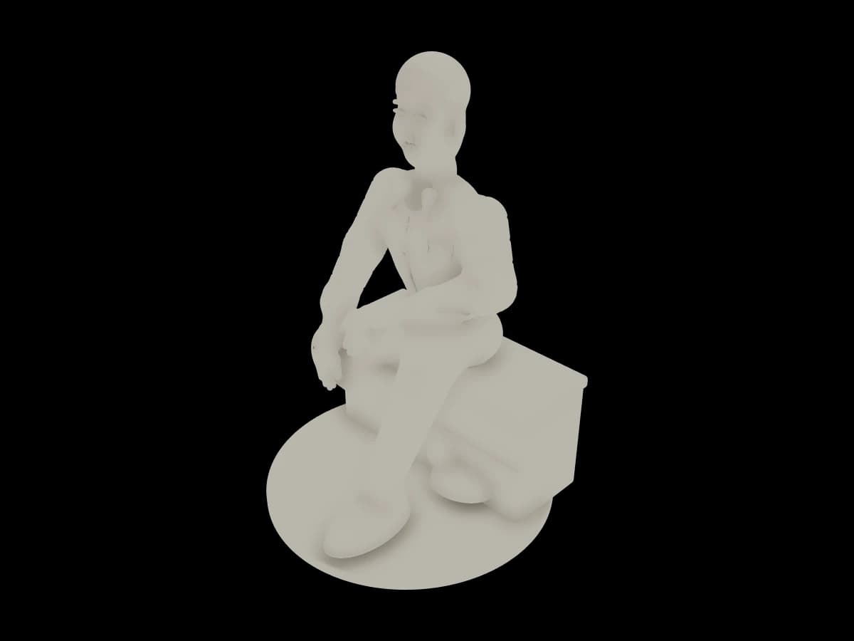 Seated Portrait Figurine