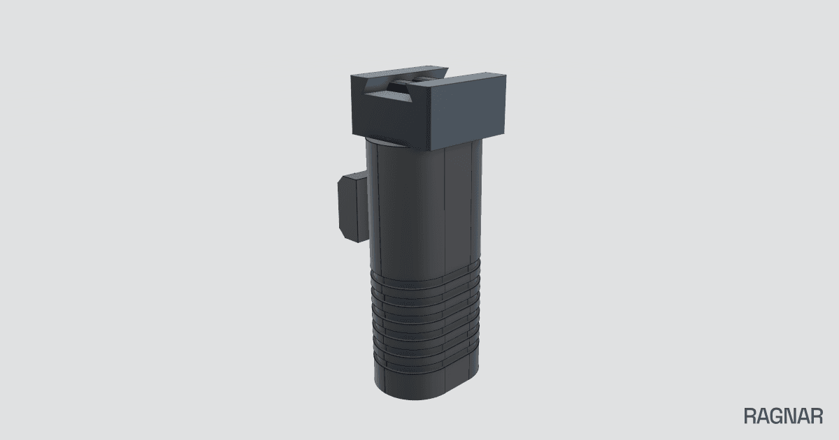 Angled laser grip