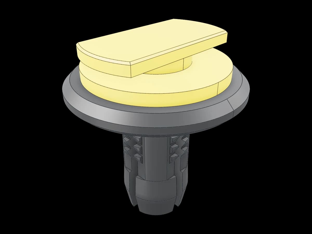 Two-part interlocking insert