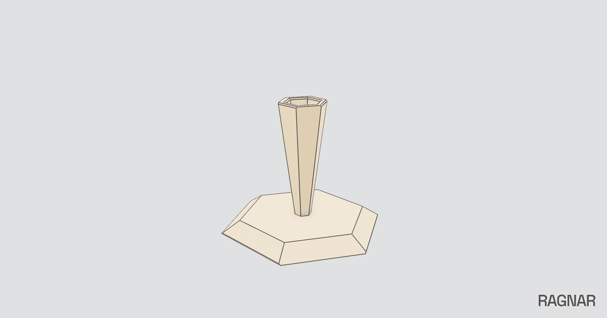 Hexagonal school cone stand