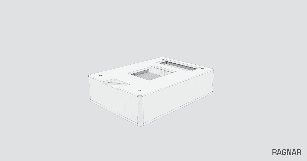 Wall-mounted terminal case
