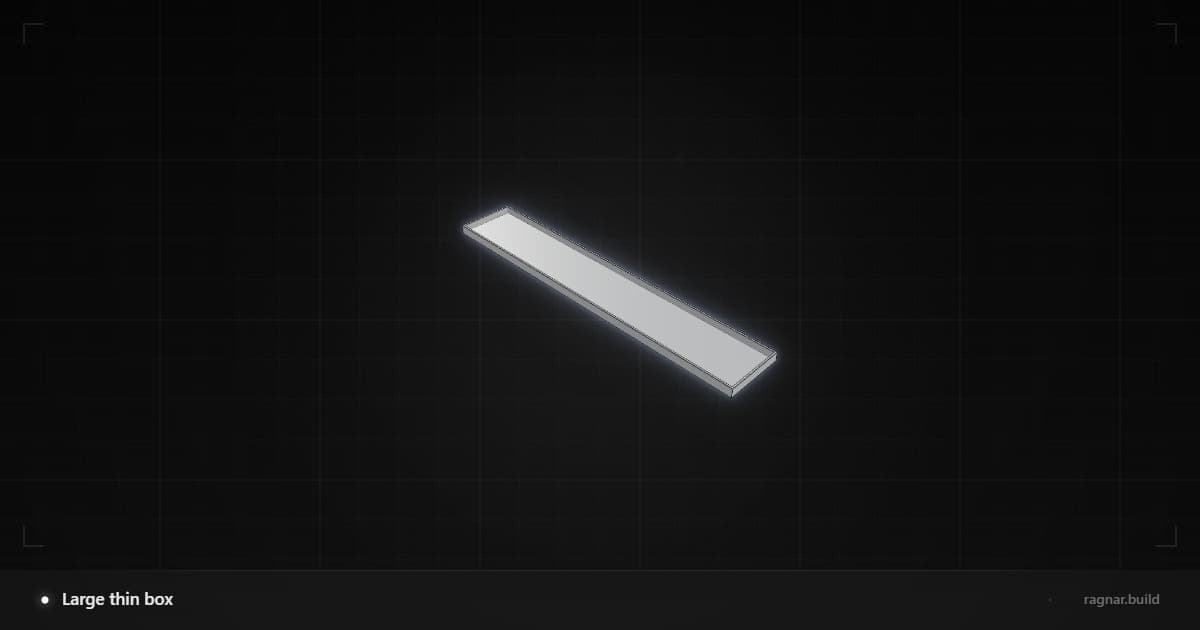 Large thin box