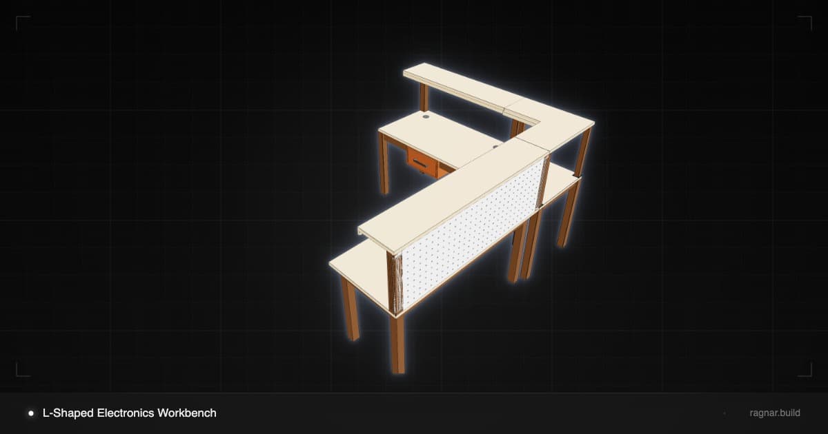 L-Shaped Corner Workstation