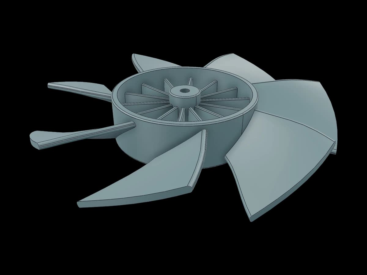 Seven blade impeller