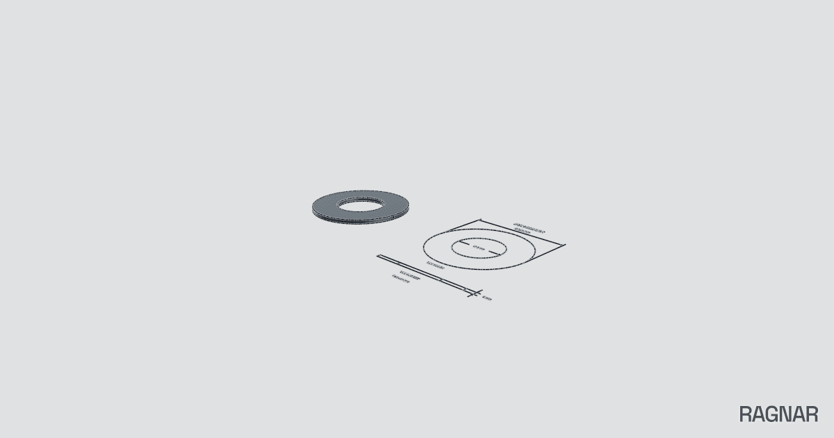 Rondelle inox 142mm