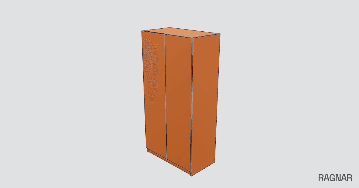 Schrank mit Türen
