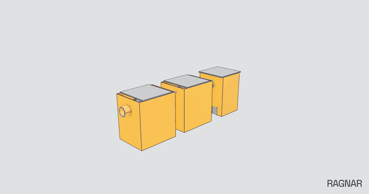 Separated grease separator