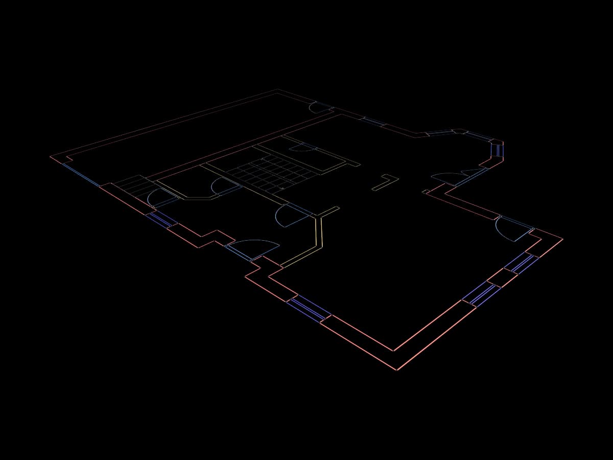2D Residential Floor Plan