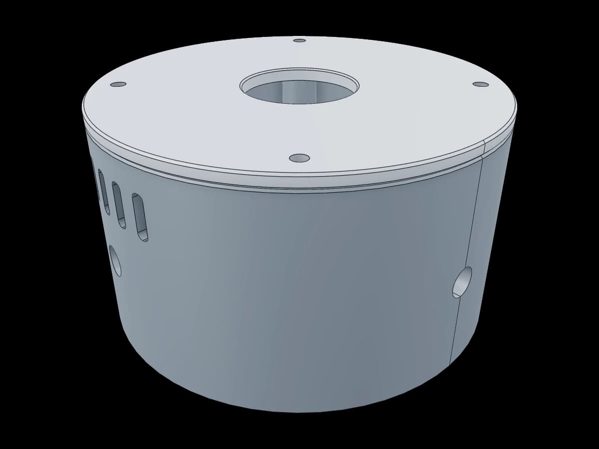 Cylindrical Servo Motor Housing