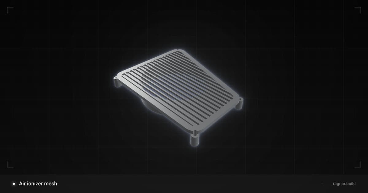 Air ionizer mesh