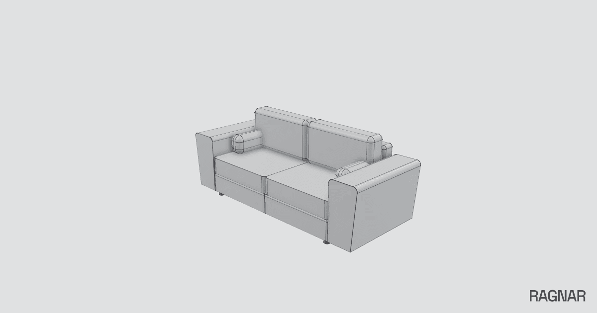 Detailed Sofa Model