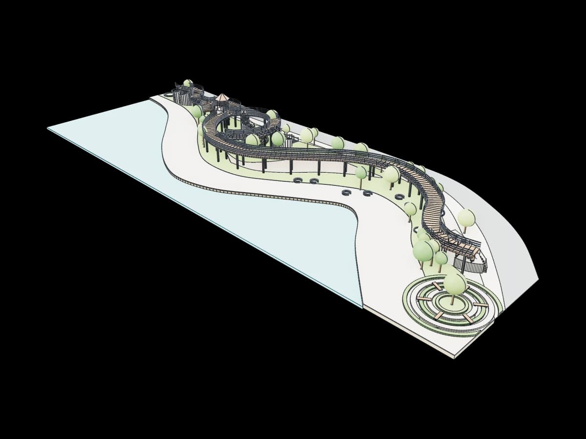 Elevated Riverfront Boardwalk
