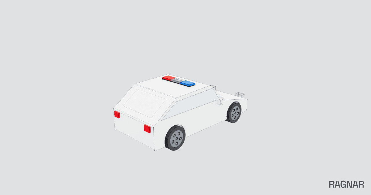 Police Hatchback Car