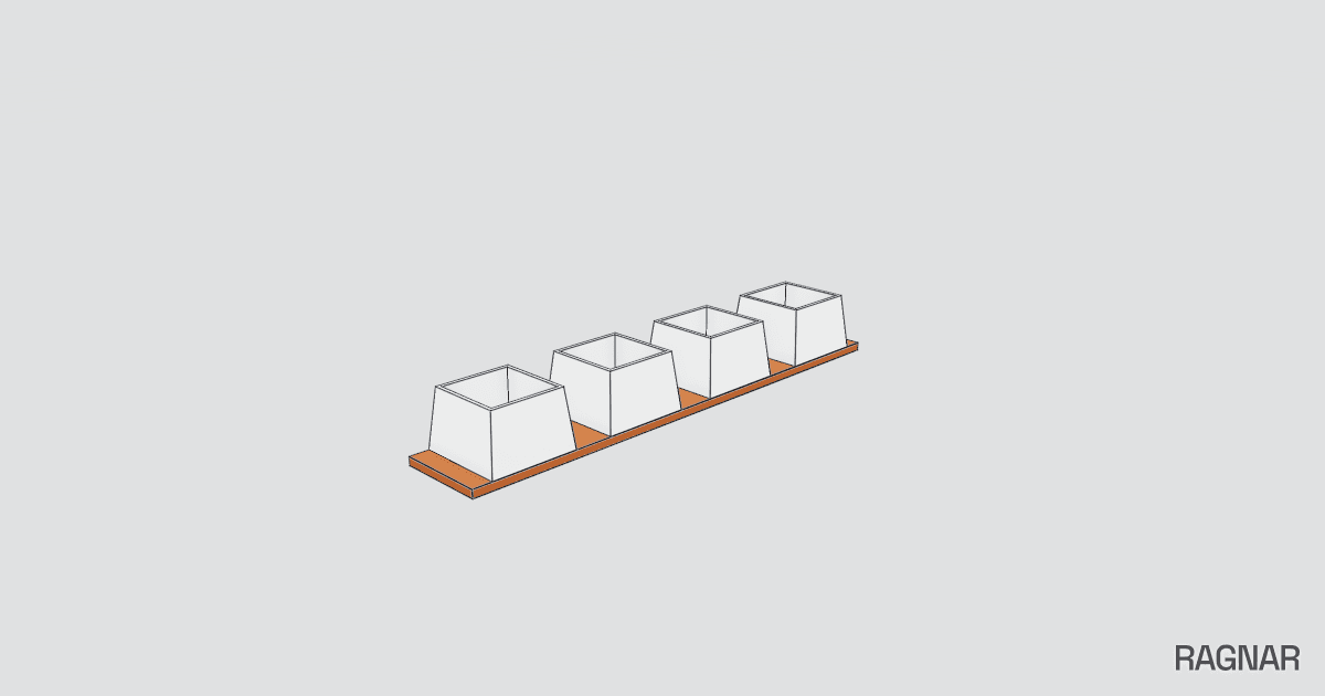 Pyramid spice rack