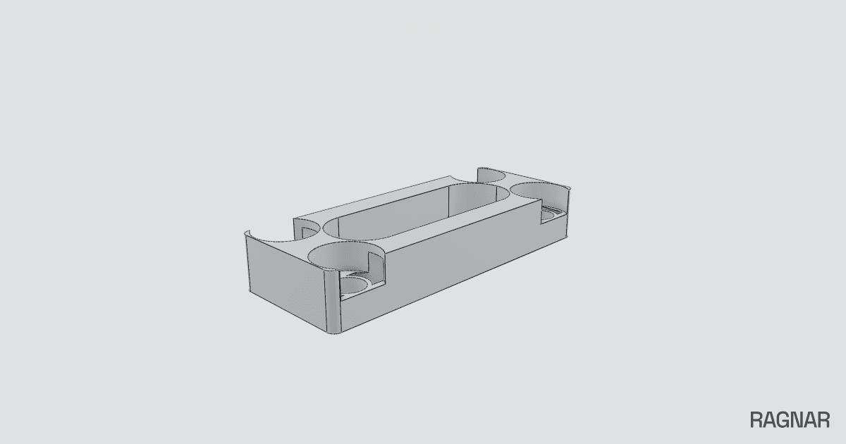 Countersunk screw hole