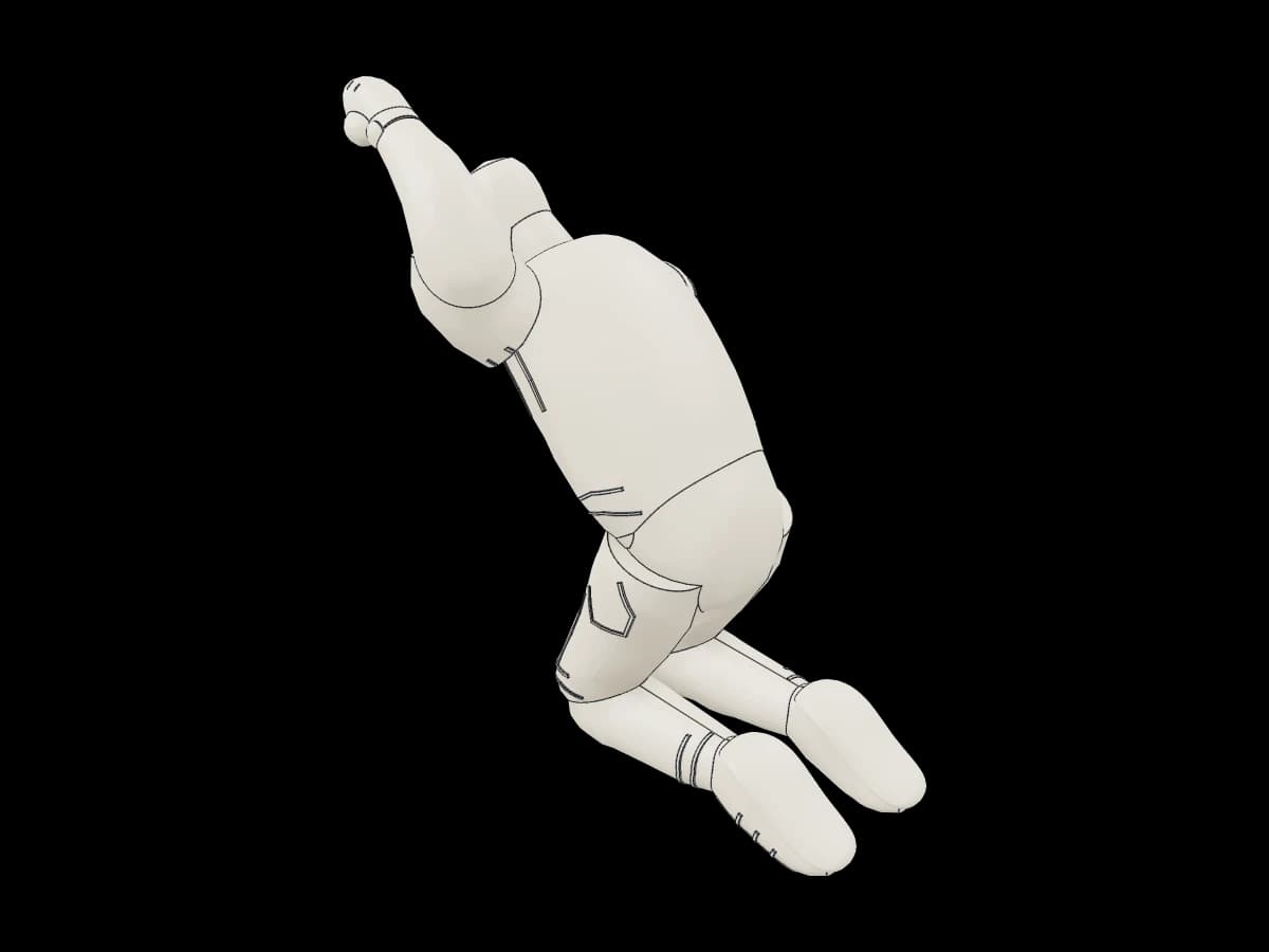 Kneeling Human Figure