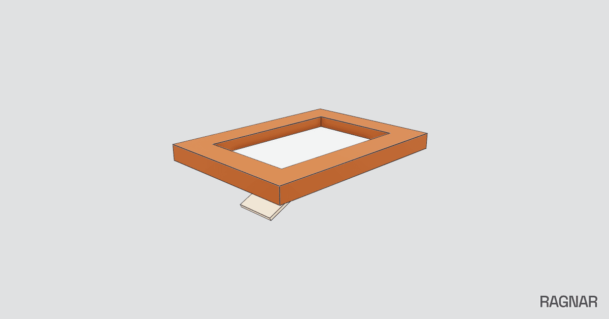 Wooden photo frame