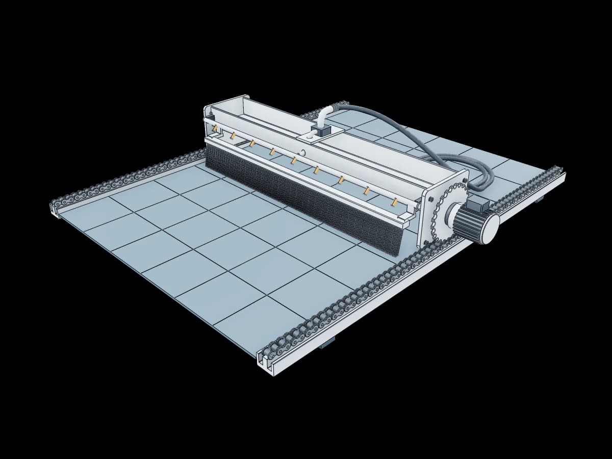 Automated Panel Cleaning Gantry