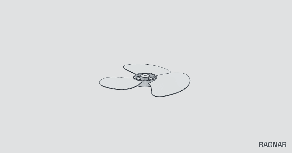 Oscillating fan propeller