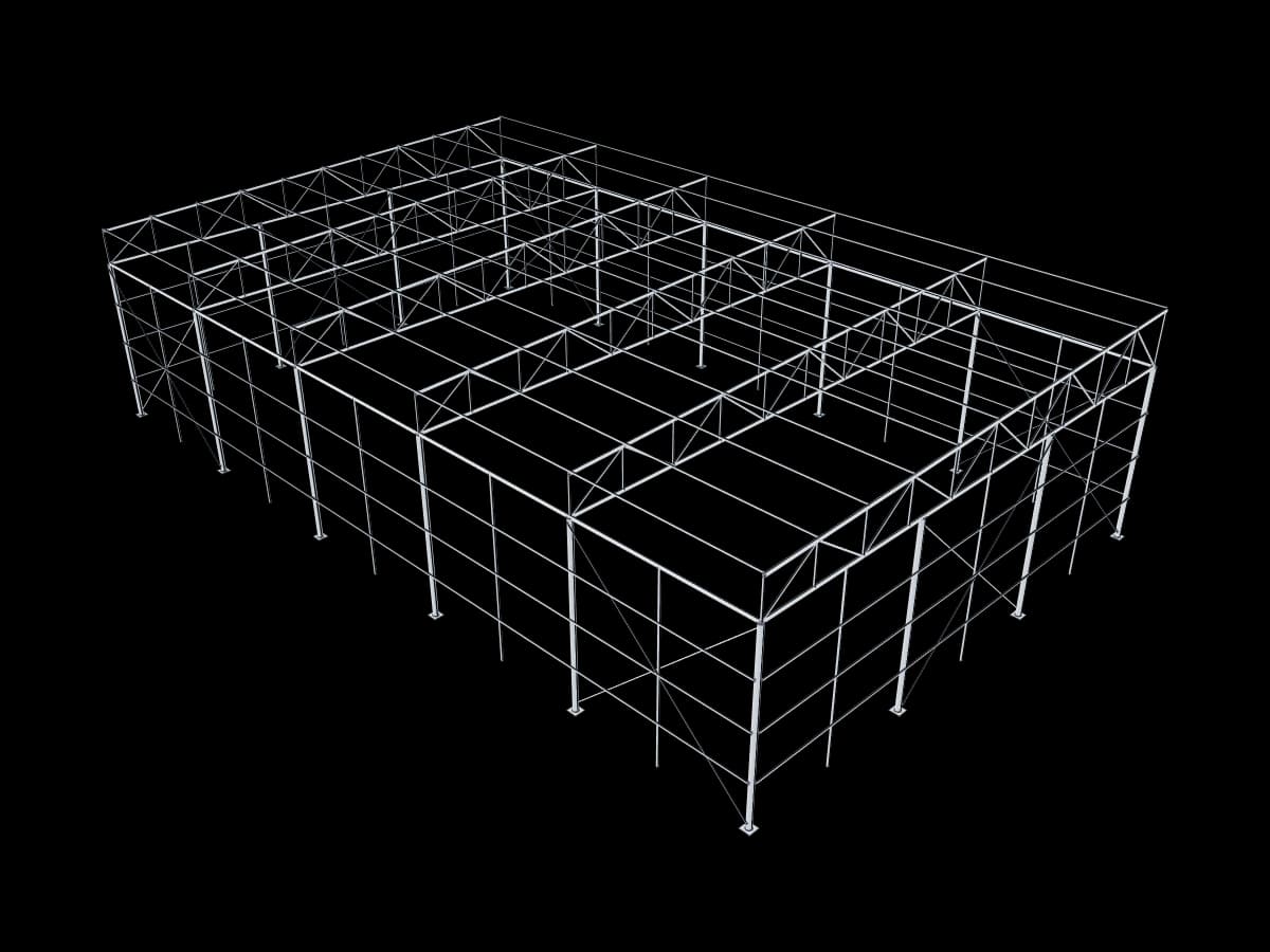 Industrial Steel Frame Shelter