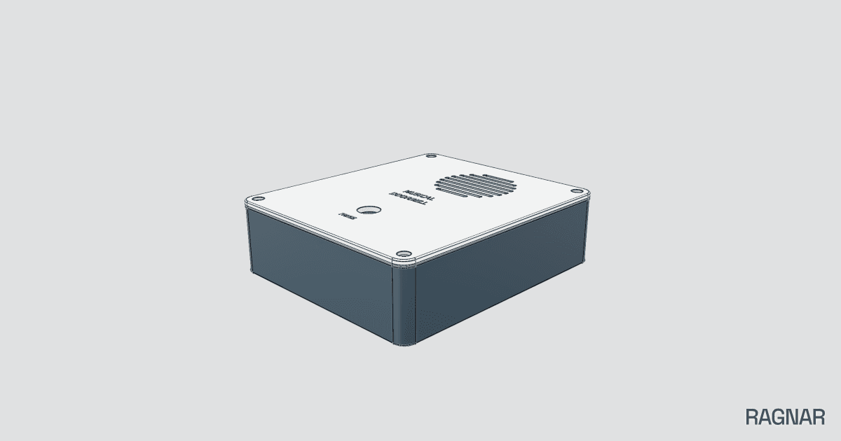 Musical doorbell casing