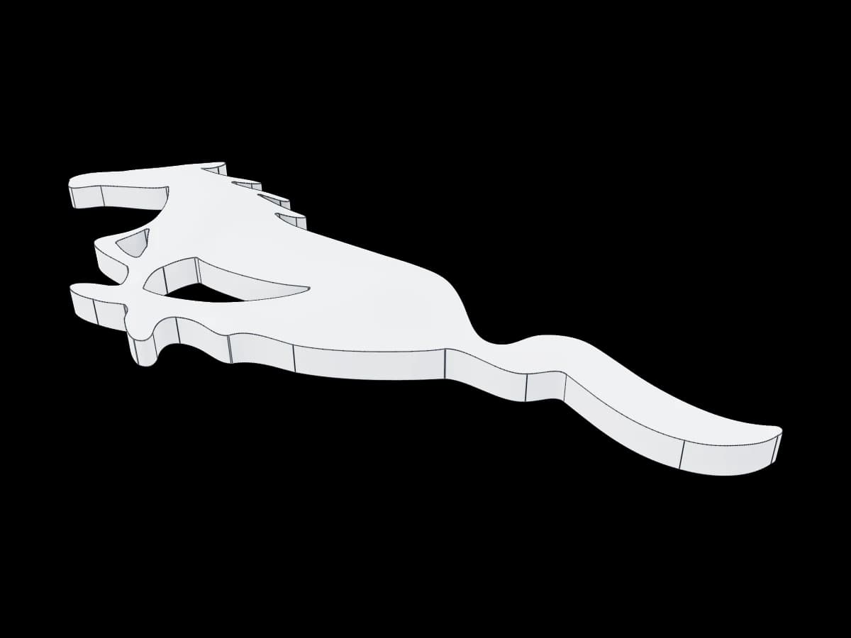 Pony Badge Outline