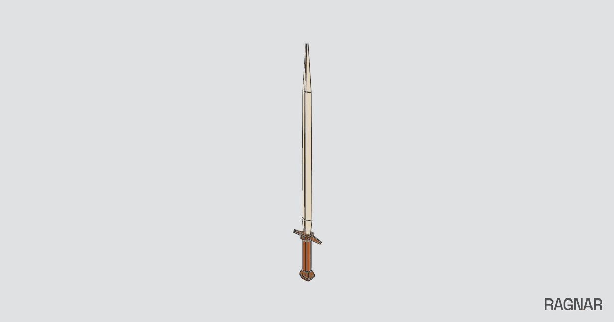 Low poly sword