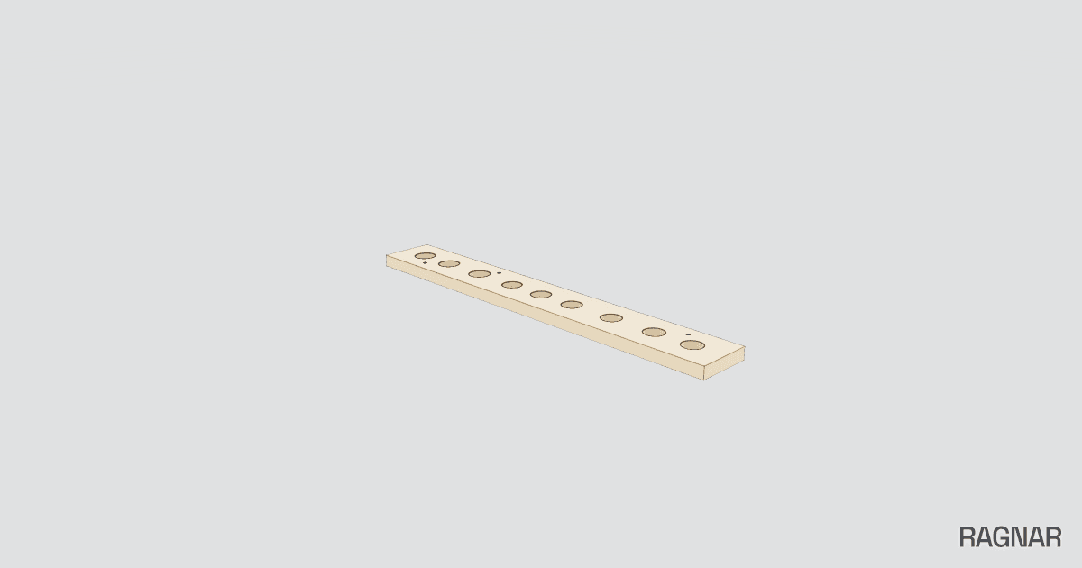 Perforated Wooden Deck Board