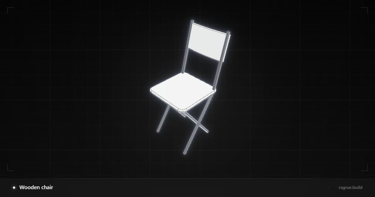 Wooden chair