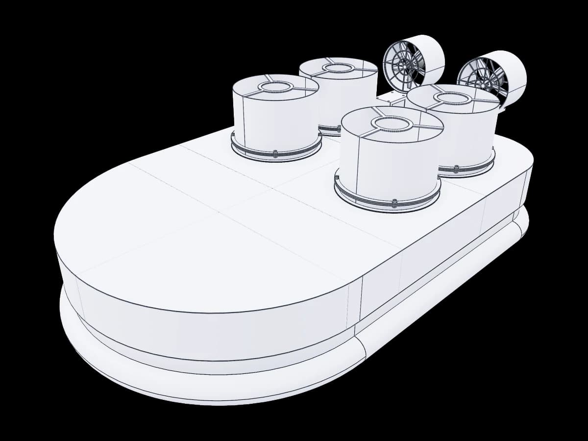 Hovercraft Cad Model