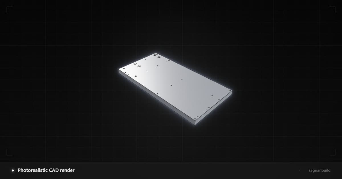 Photorealistic CAD render