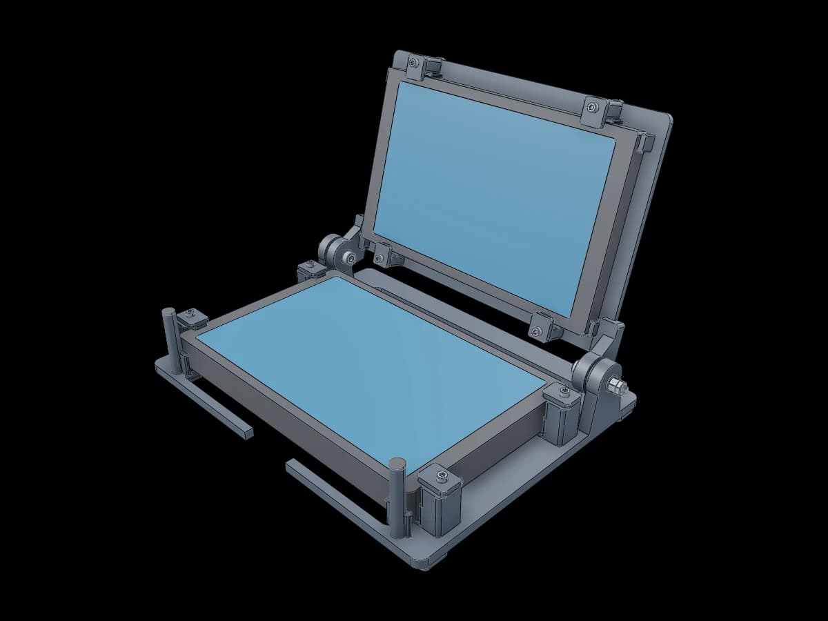 Dual-Screen Clamshell Mount