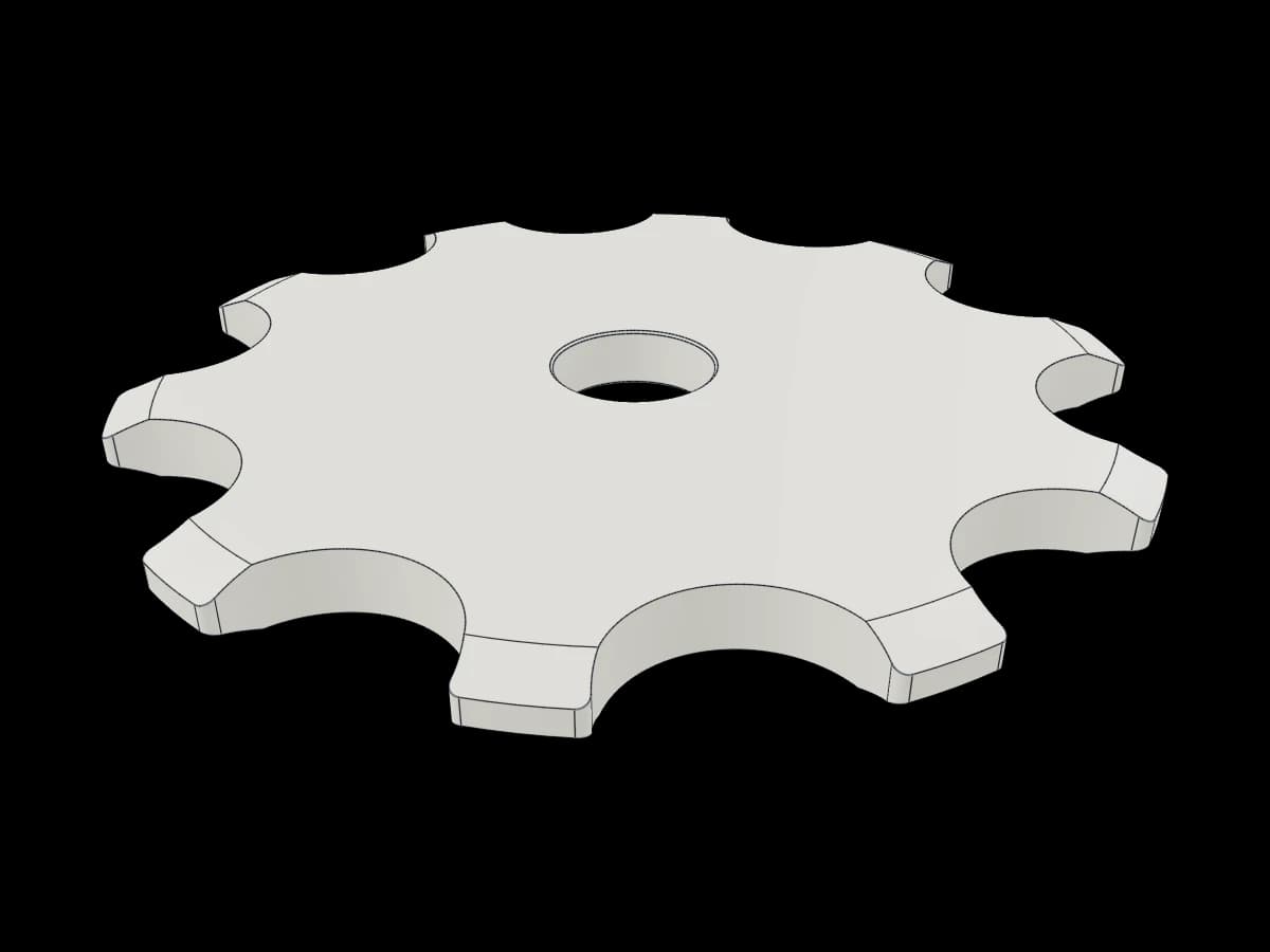 Ten-Tooth Industrial Sprocket
