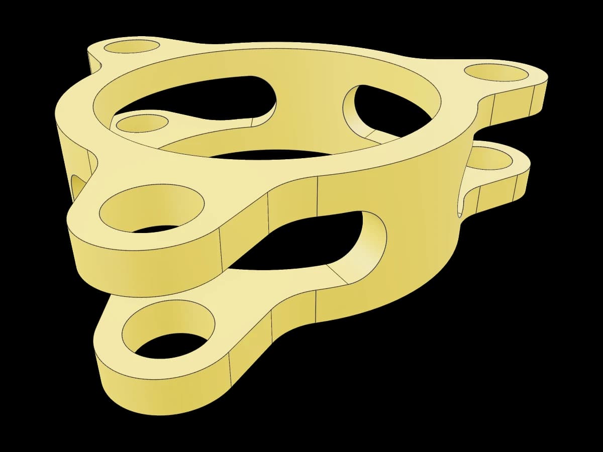 Three-Lug Machined Flange