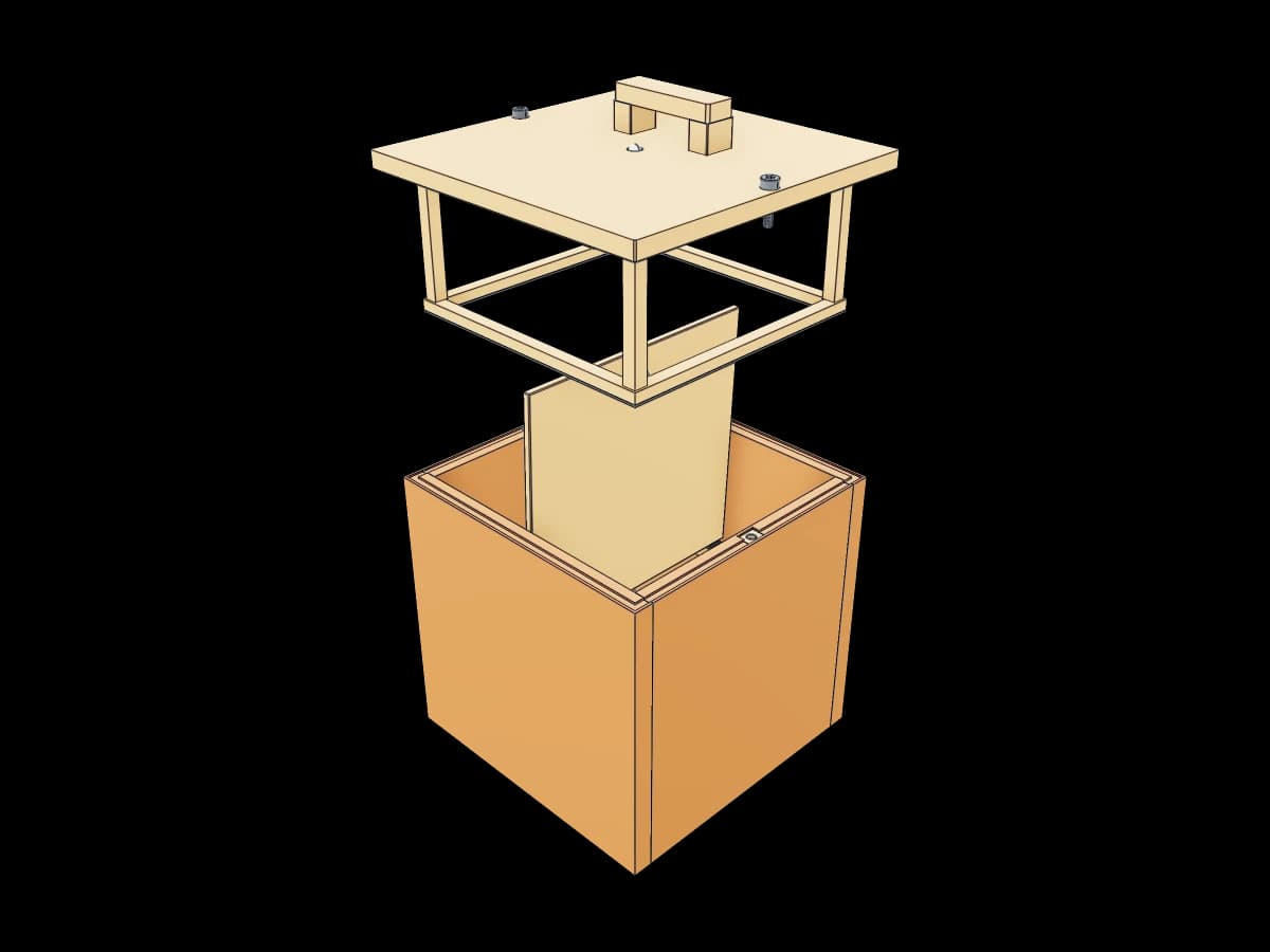 Square Trapdoor Box | Ragnar Gallery