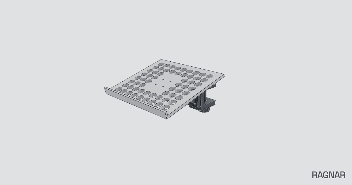 Clamped Laptop Stand