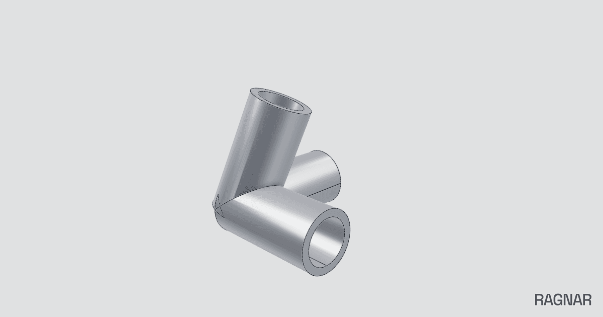 Angled 60 Y Connector