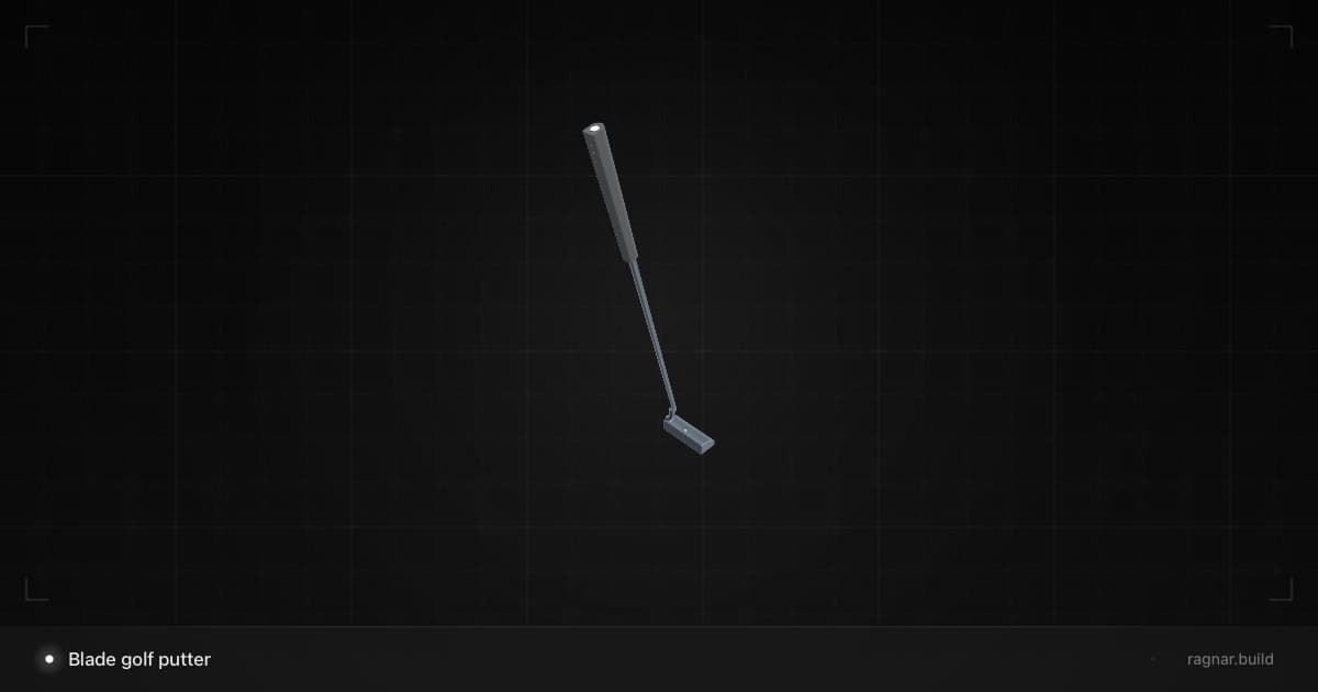 Blade golf putter