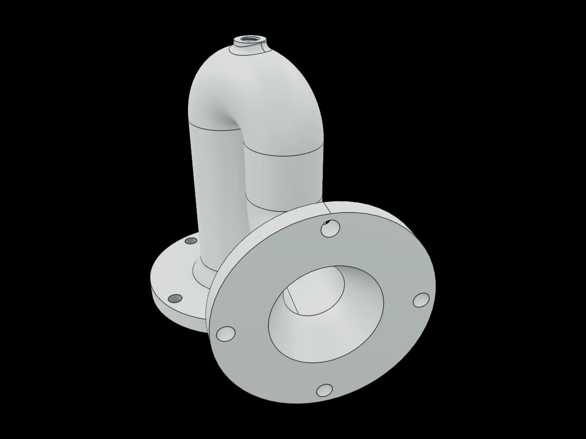 Industrial Flanged U-Bend Pipe