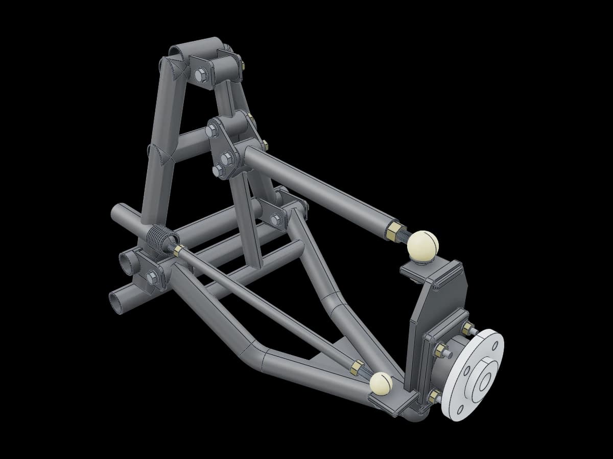 Six-Bar Suspension Assembly